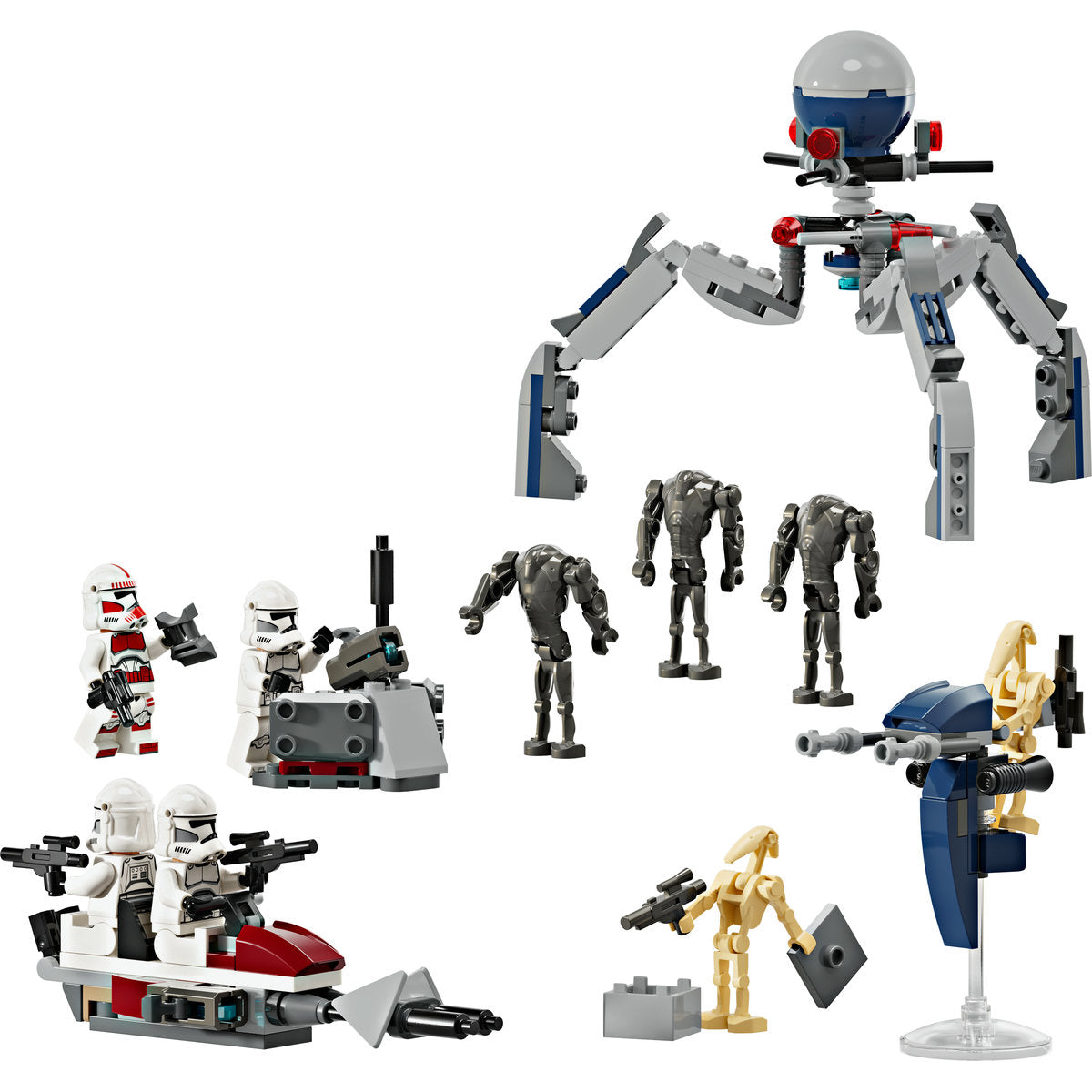 LEGO® Star Wars™ - Pachet de lupta Clone Trooper™ si droid de lupta 75372, 215 piese