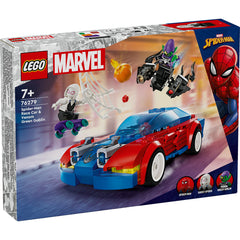 LEGO® Super Heroes - Masina de curse a Omului Paianjen vs Venom Green Goblin 76279, 227 piese