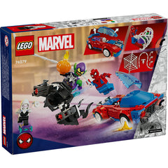 LEGO® Super Heroes - Masina de curse a Omului Paianjen vs Venom Green Goblin 76279, 227 piese