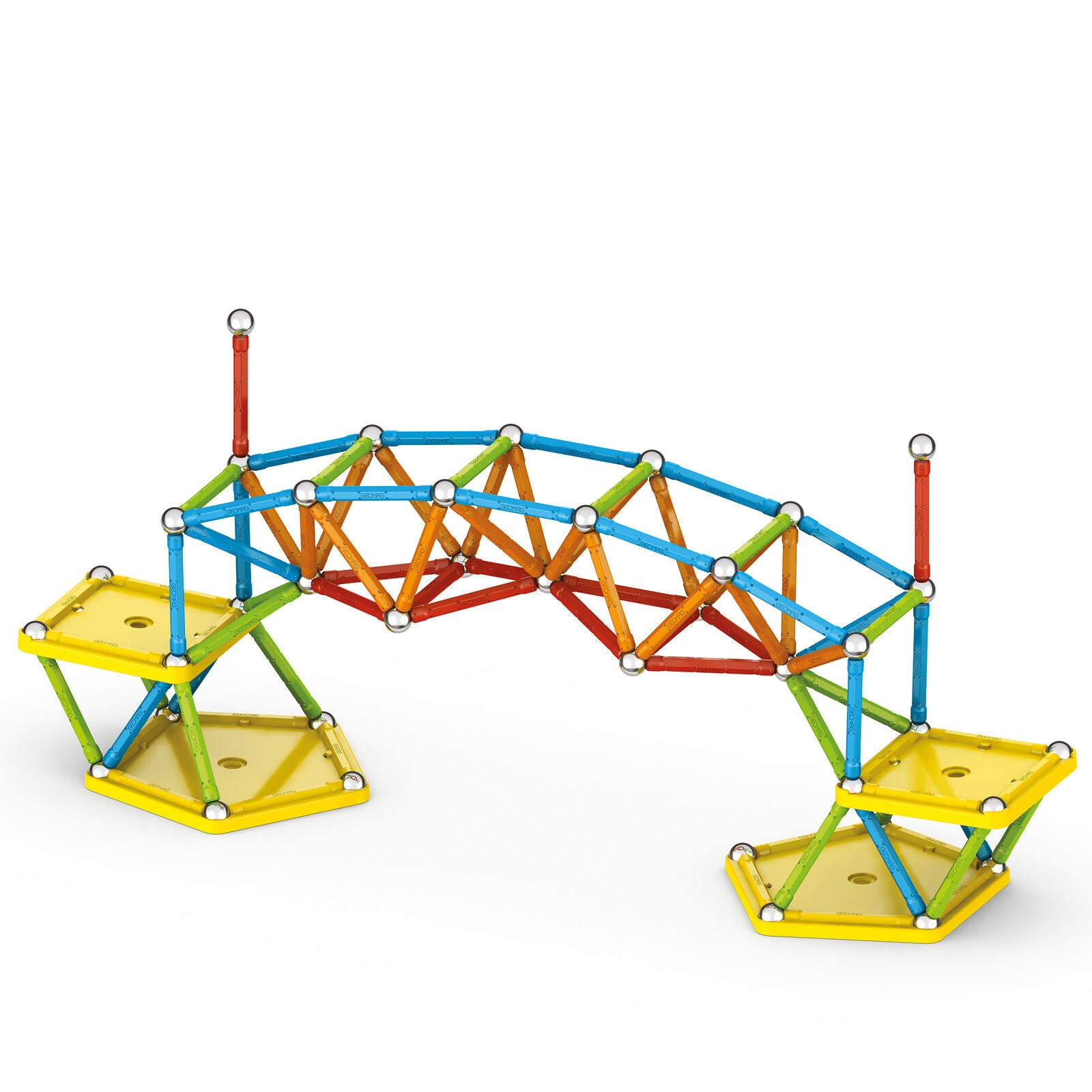 Set de constructie Geomag 386, Supercolor 142 piese