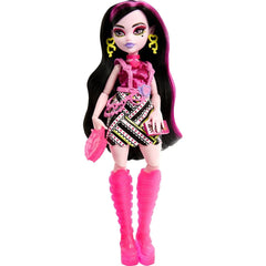 Papusa Monster High Skulltimate Secrets Neon Frights Draculaura- Secrete in Dulap, MTHNF78