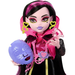 Papusa Monster High Skulltimate Secrets Neon Frights Draculaura- Secrete in Dulap, MTHNF78