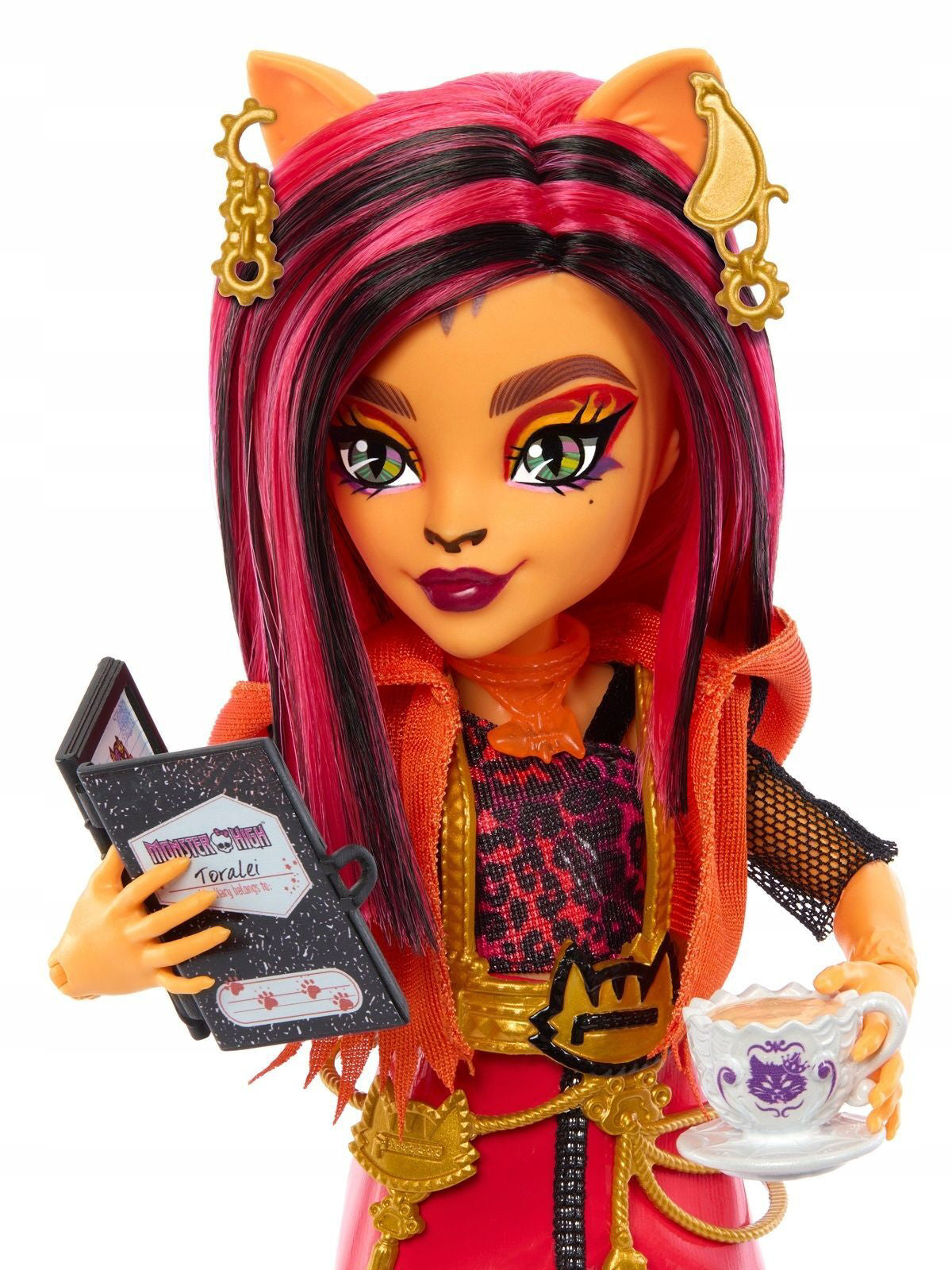 Papusa Monster High Skulltimate Secrets Neon Frights Toralei - Secrete in Dulap, MTHNF80