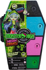 Papusa Monster High Skulltimate Secrets Neon Frights Ghoulia - Secrete in Dulap, MTHNF81
