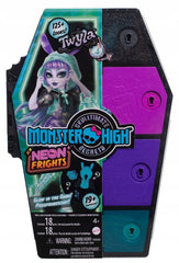 Papusa Monster High Skulltimate Secrets Neon Frights Twyla- Secrete in Dulap, MTHNF82