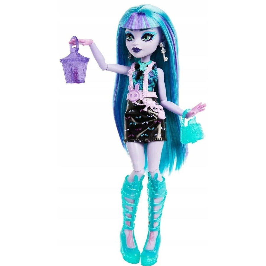 Papusa Monster High Skulltimate Secrets Neon Frights Twyla- Secrete in Dulap, MTHNF82