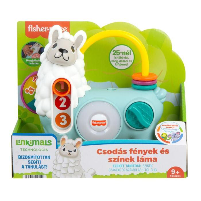 Jucarie Interactiva Fisher Price Lama Muzicala in Lb. Magiara, MTHNM93