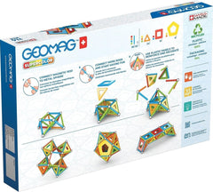 Set de constructie Geomag Recycled 382, Supercolor 114 piese