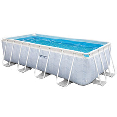 Piscina Intex Rectangulara cu Filtru, Cartus Filtru si Prelata Protectie Incluse, PVC/otel, volum 6836 l,  400x200x100 cm,  IX26780