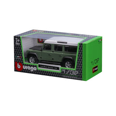 Macheta masinuta Bburago 1:32 Lamd Rover Defender 110 Verde 43100-43029