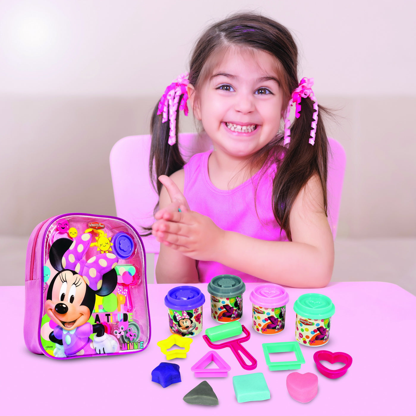 SET PLASTILINA IN GENTUTA PVC DESIGN MINNIE
