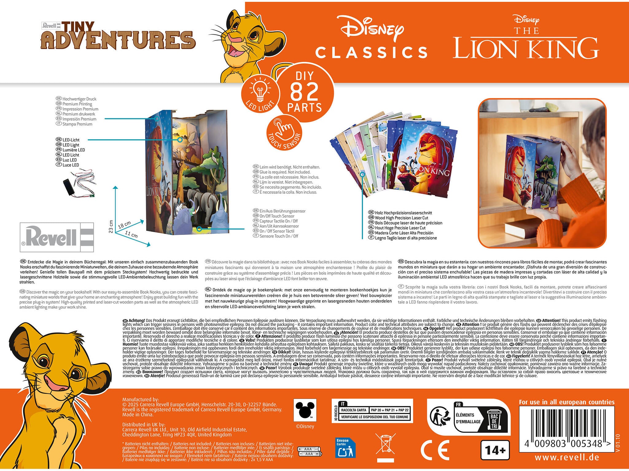 Revell Lumi Miniaturale Realizate Manual Pentru Asamblare Disney The Lion King: Tiny Adventures Rev00534