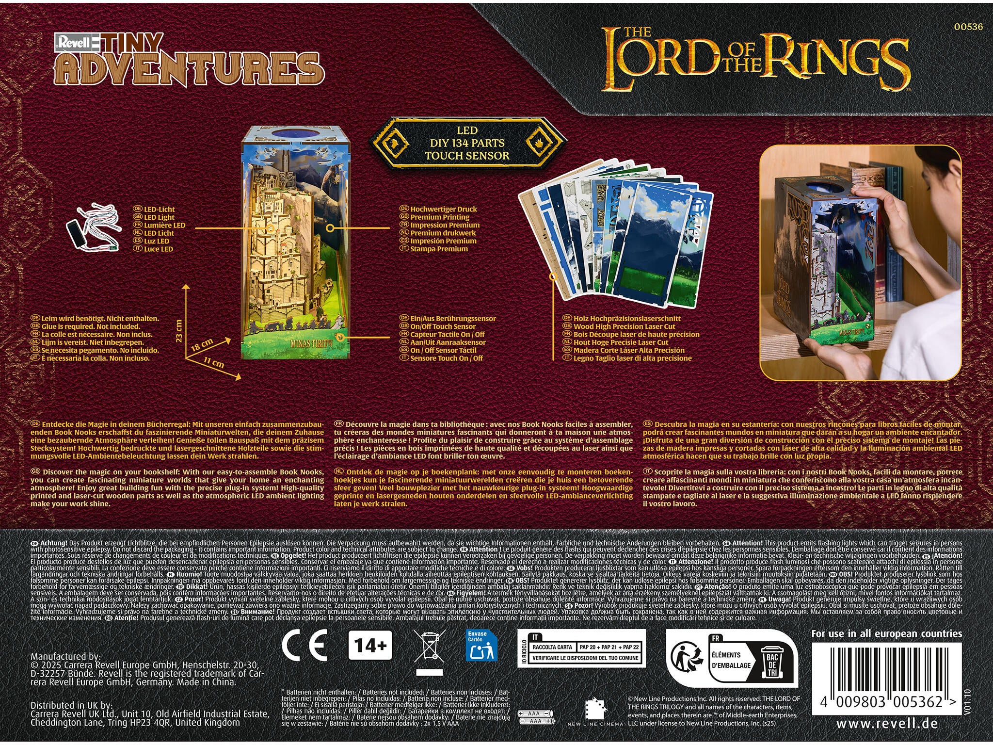 Revell Lumi Miniaturale Realizate Manual Pentru Asamblare Lord Of The Rings Minas Tirith: Tiny Adventures Rev00536