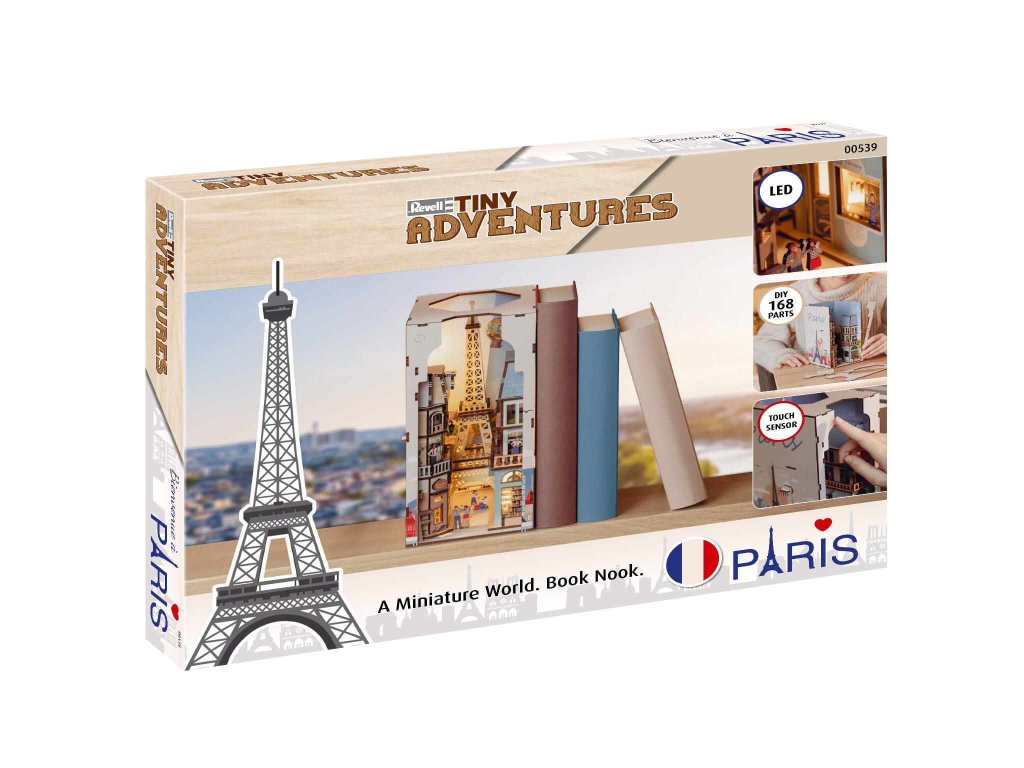 Revell Lumi Miniaturale Realizate Manual Pentru Asamblare Paris: Tiny Adventures Book Nook Rev00539