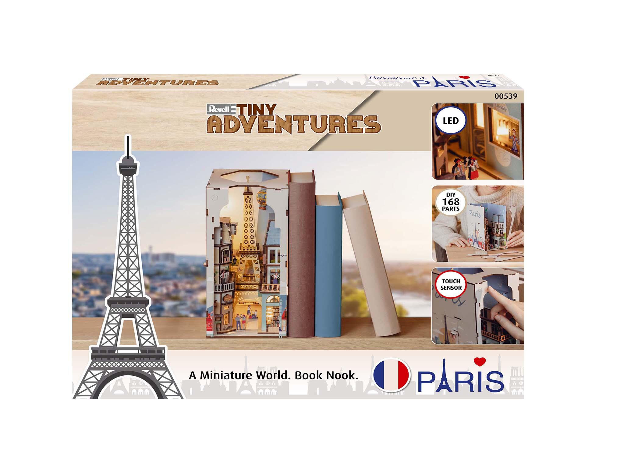 Revell Lumi Miniaturale Realizate Manual Pentru Asamblare Paris: Tiny Adventures Book Nook Rev00539