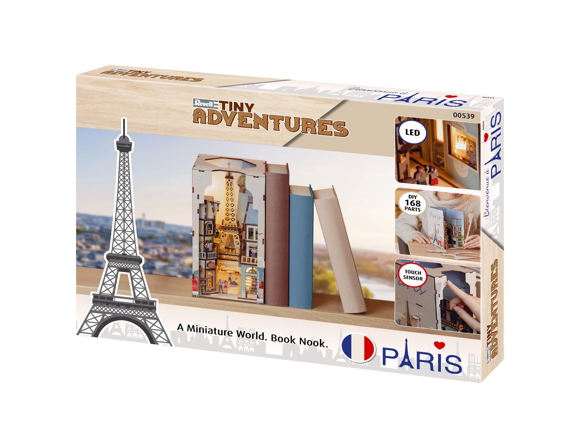 Revell Lumi Miniaturale Realizate Manual Pentru Asamblare Paris: Tiny Adventures Book Nook Rev00539