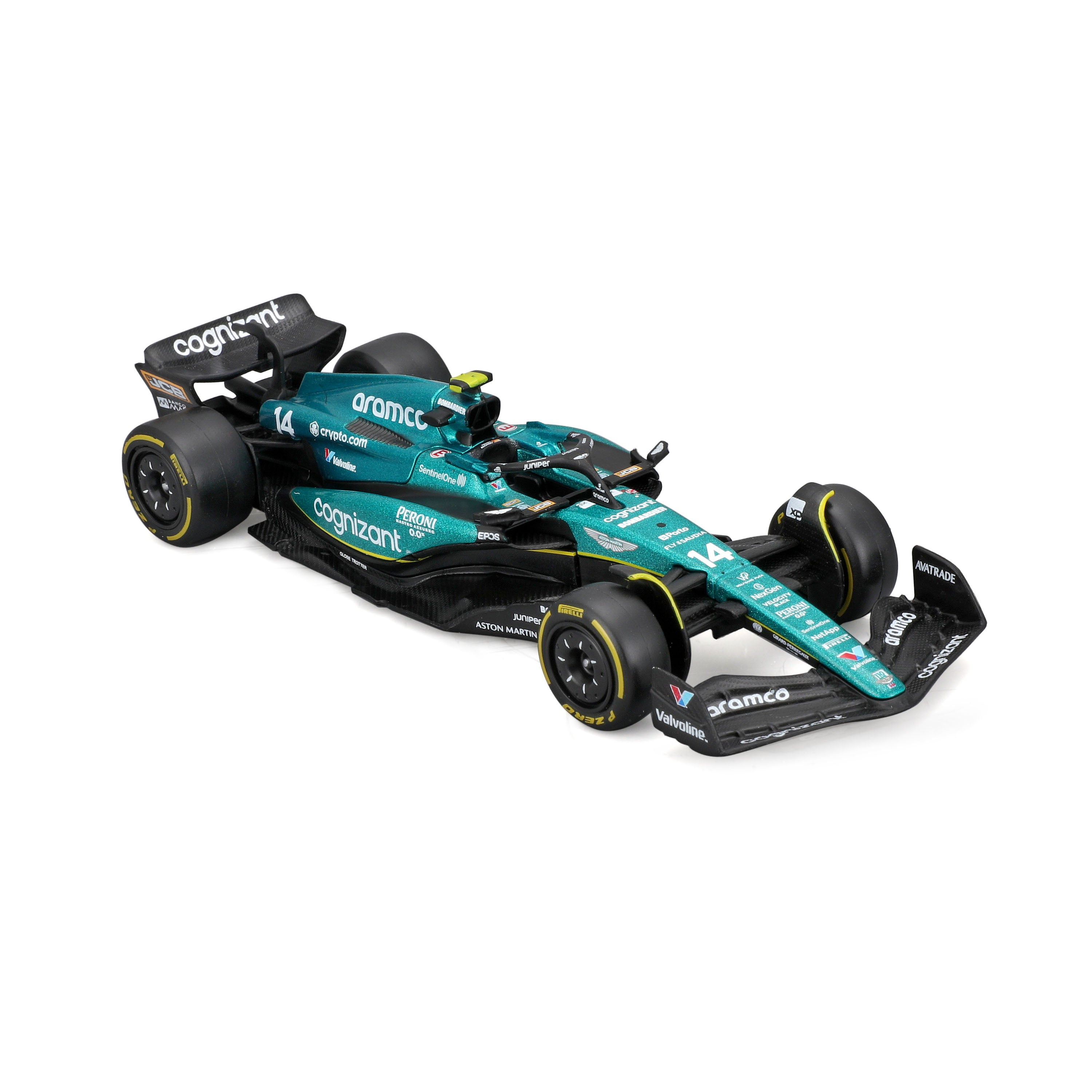 Bb38090/14 Macheta Bburago Formula 1 1/43 Race - Aston Martin Amr23 (2023) #14 Fernando Alonso