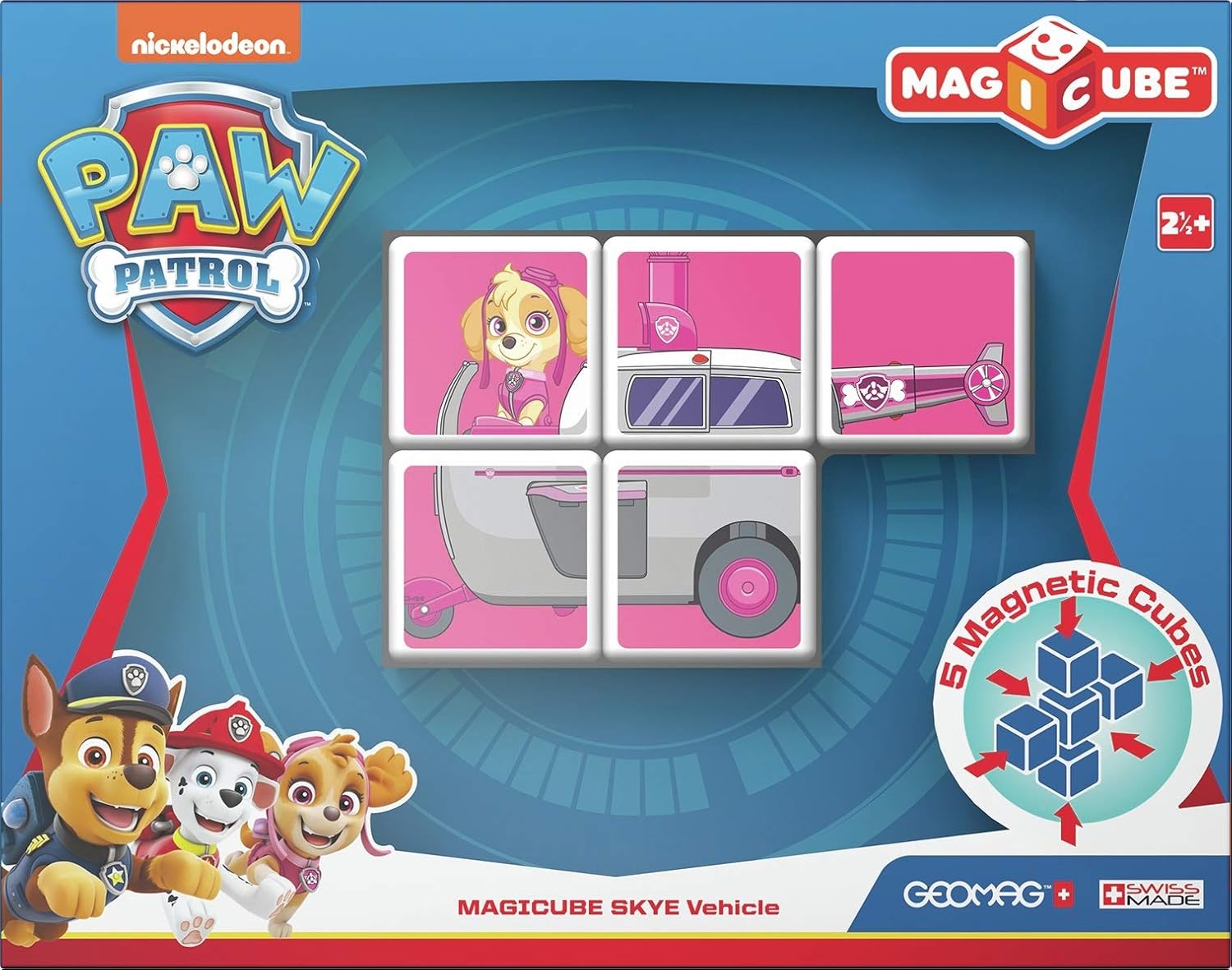 Geomag Magicube Paw Patrol Skye Vehcol