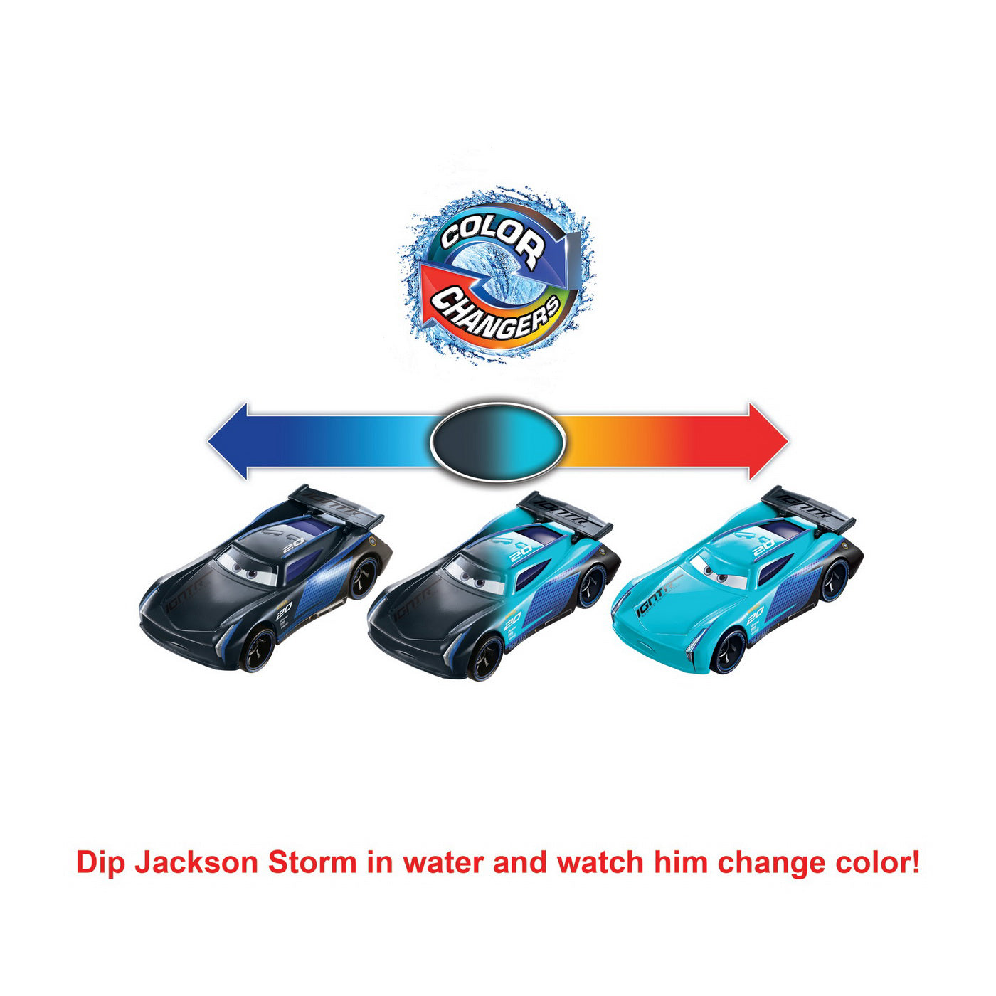 CARS MASINUTA JACKSON STORM CU CULORI SCHIMBATOARE