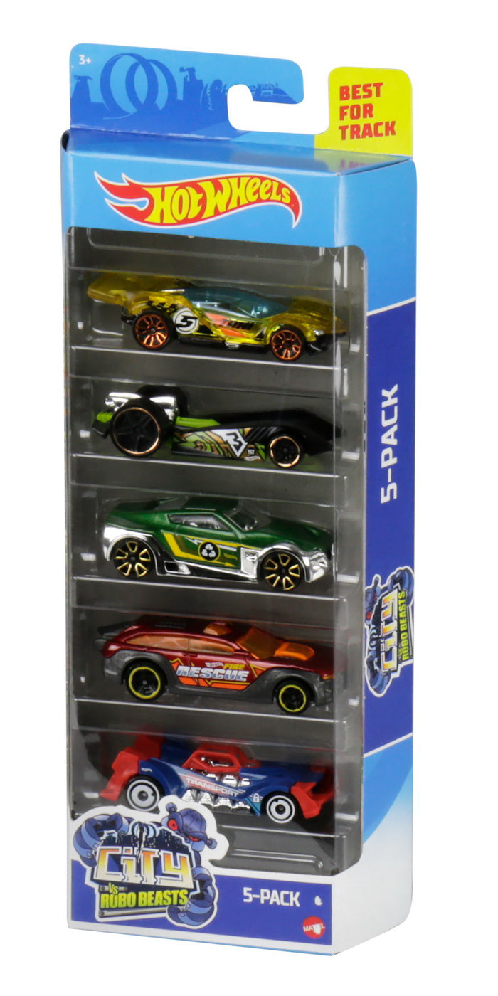 SET 5 MASINI HOT WHEELS CITY VS ROBO BEASTS
