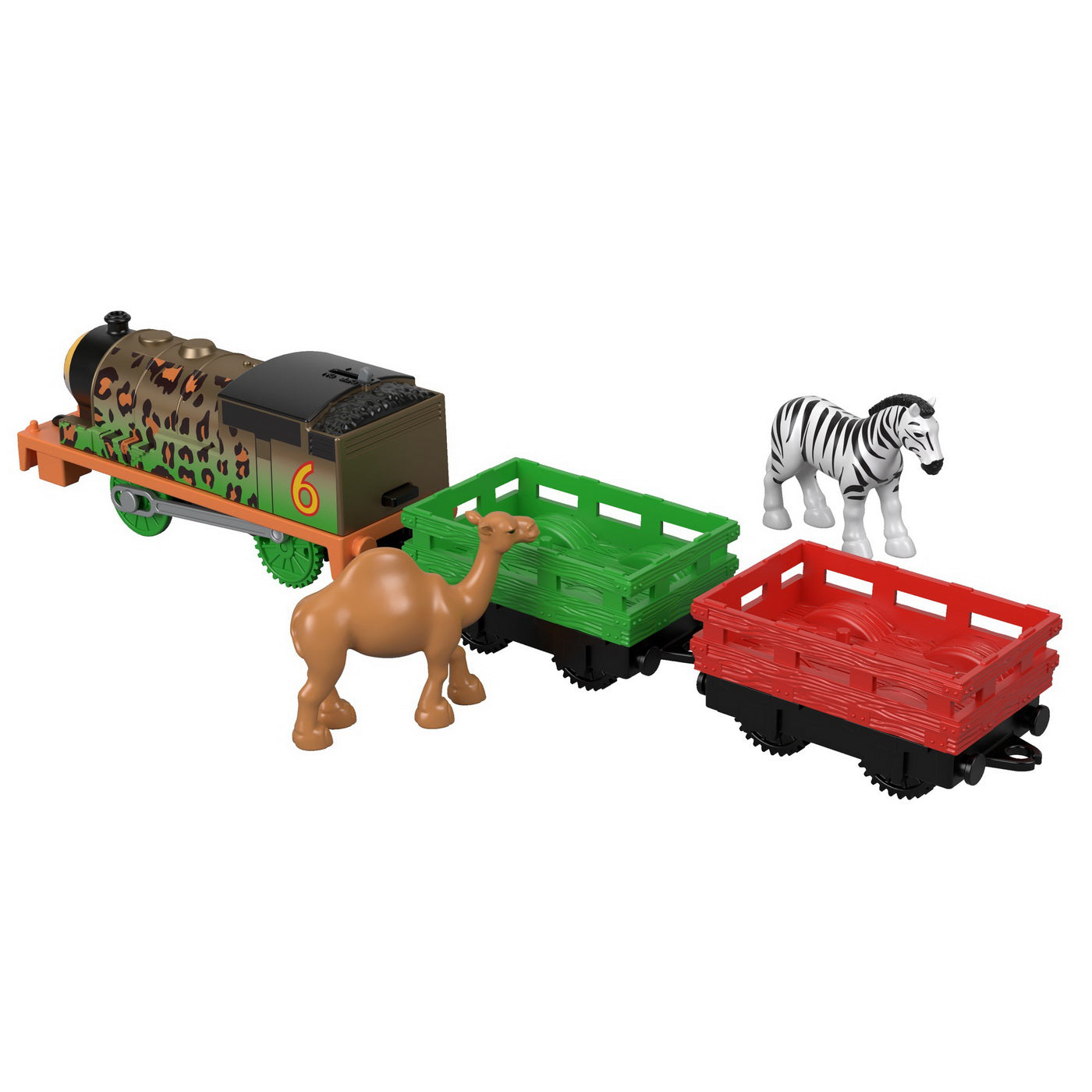 THOMAS LOCOMOTIVA PERCY ANIMAL PARTY MOTORIZATA CU 2 VAGOANE