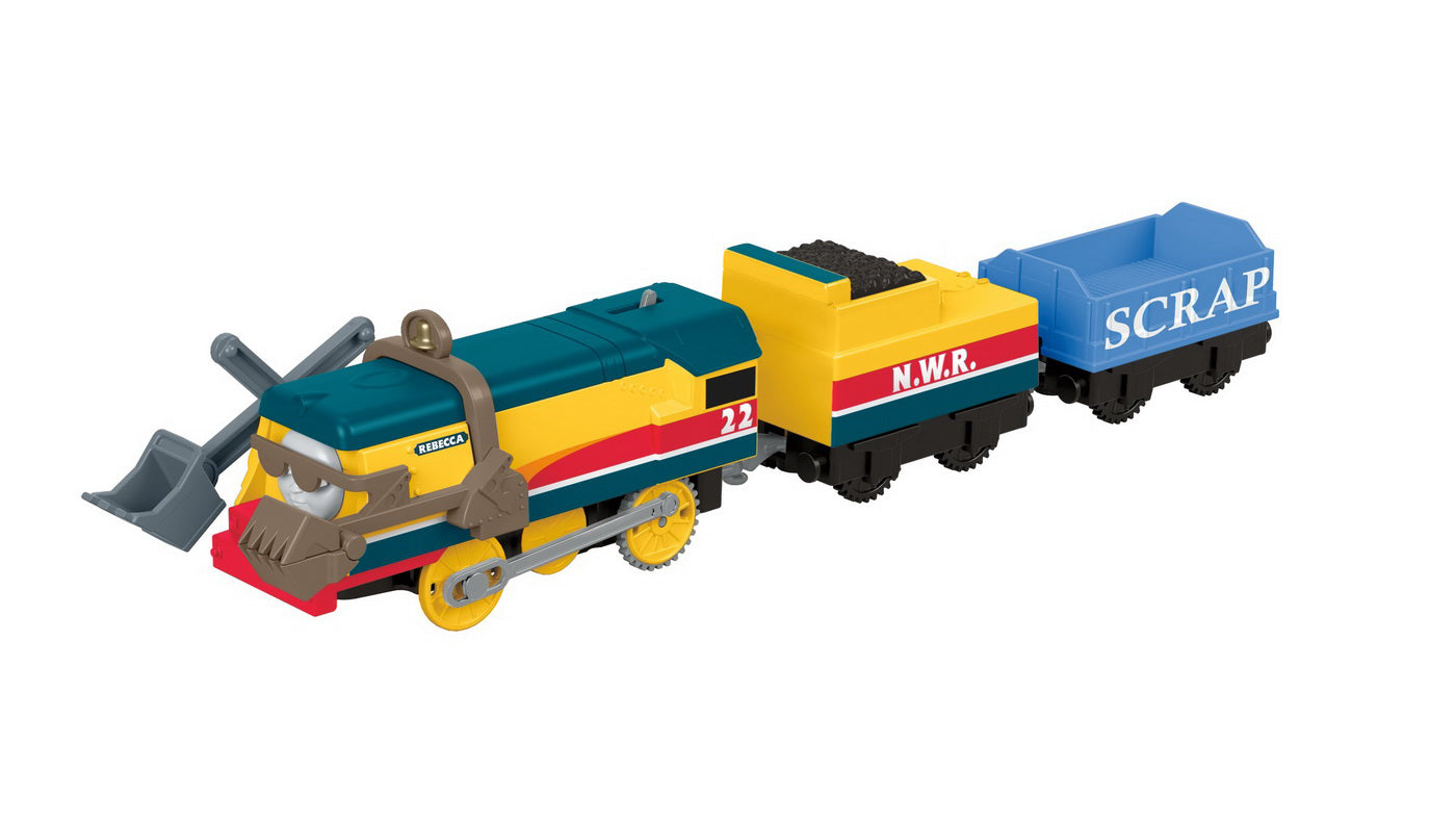 THOMAS LOCOMOTIVA REBECCA MOTORIZATA CU 2 VAGOANE