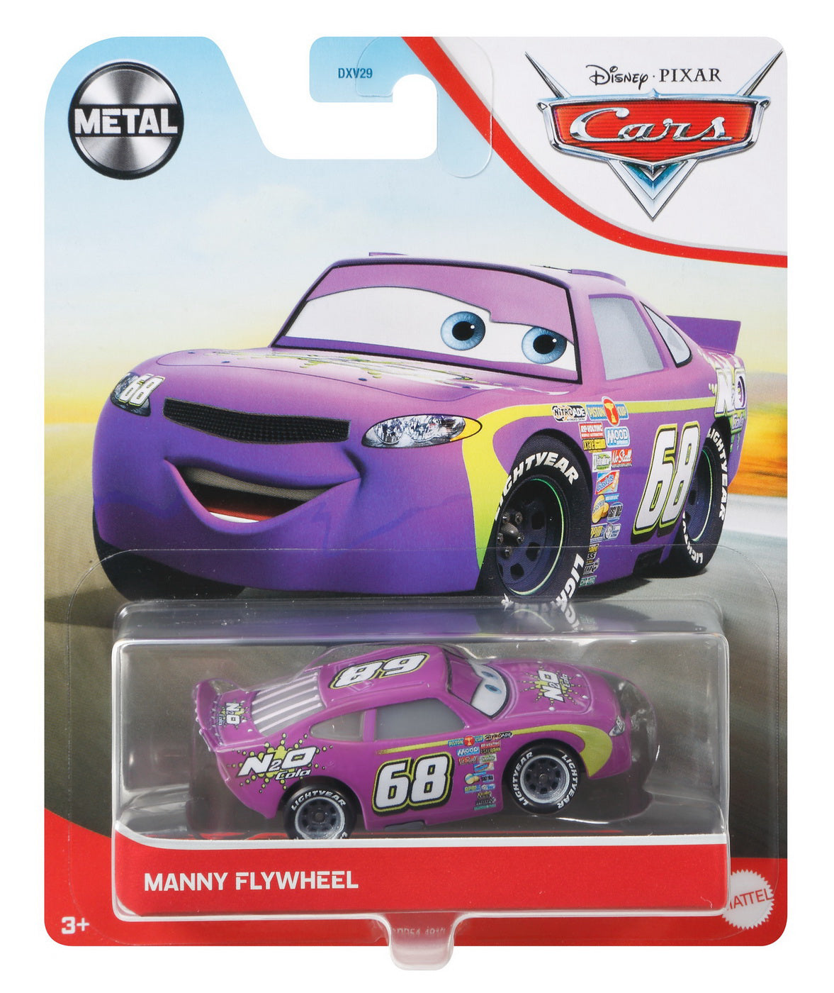 MASINUTA METALICA CARS3 PERSONAJUL MANNY FLYWHEEL