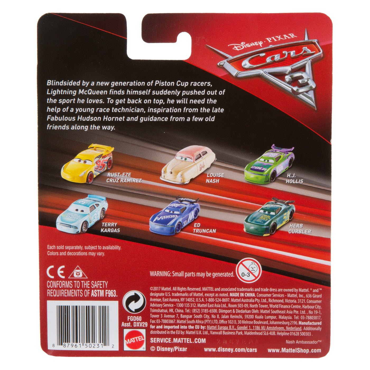 MASINUTA METALICA CARS3 PERSONAJUL MADDY McGEAR