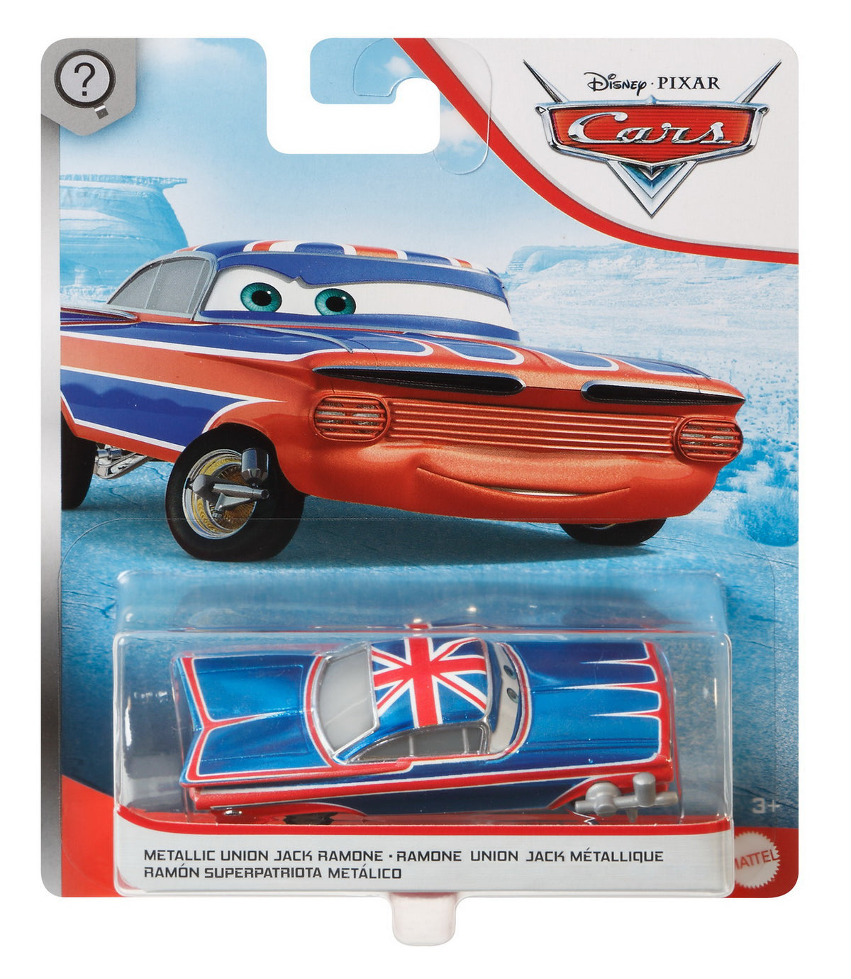 MASINUTA METALICA CARS3 PERSONAJUL UNION JACK RAMONE