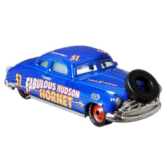 MASINUTA METALICA CARS3 PERSONAJUL FABULOSUL HUDSON HORNET CU CAUCIUC