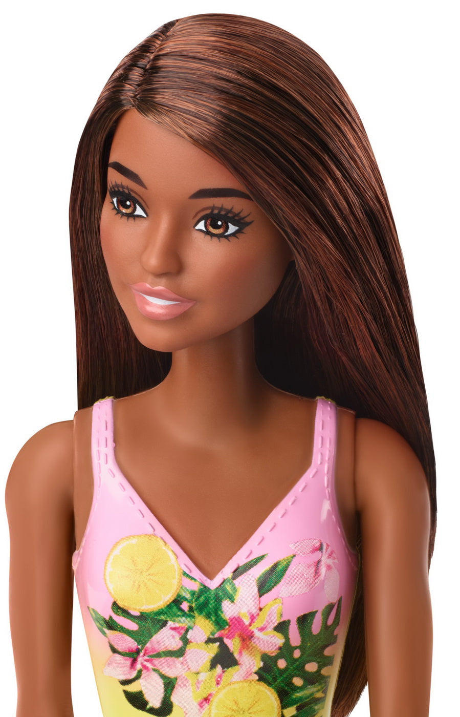 PAPUSA BARBIE CREOLA CU COSTUM DE BAIE INFLORAT