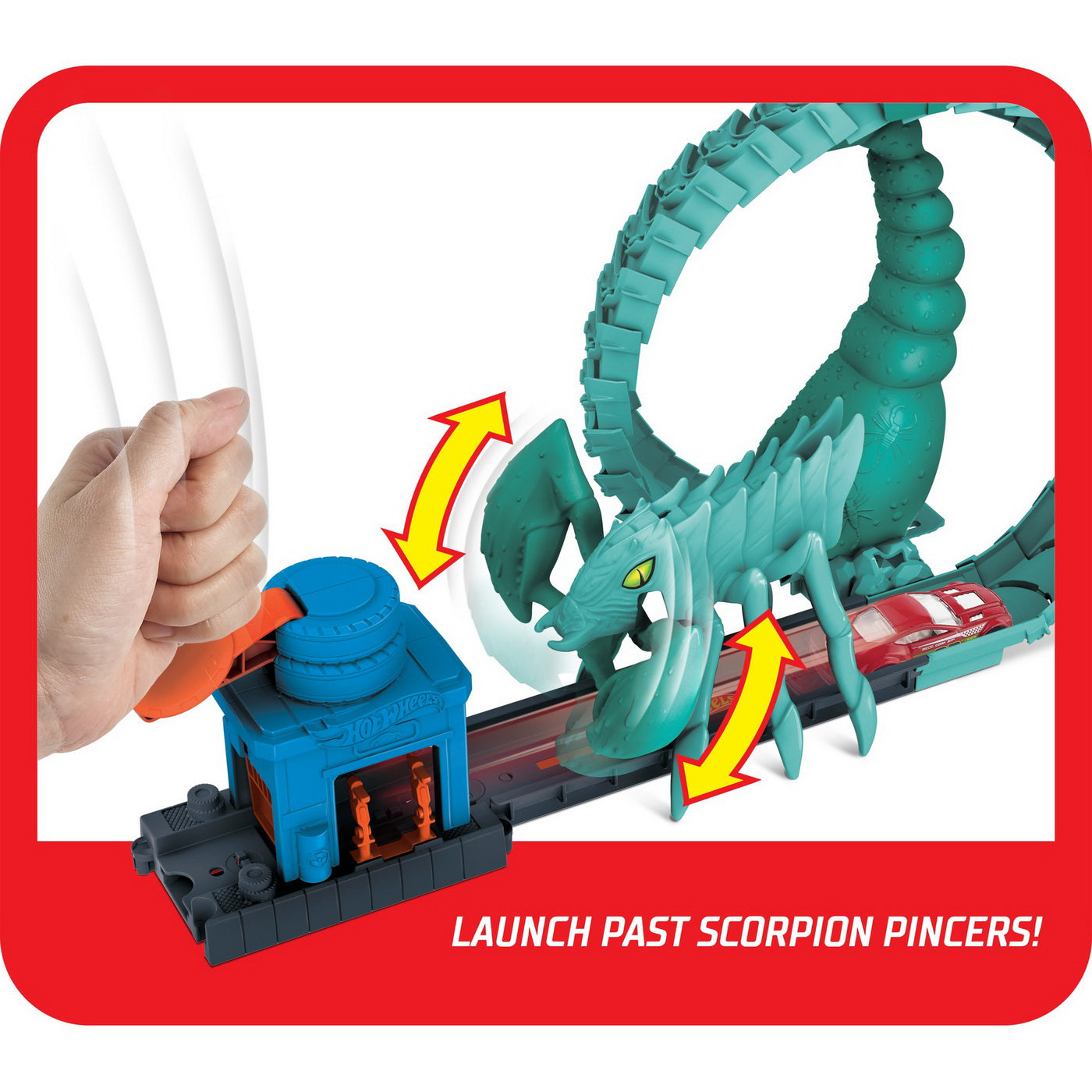 HOT WHEELS CITY CURSA CU OBSTACOL ATACUL SCORPIONULUI