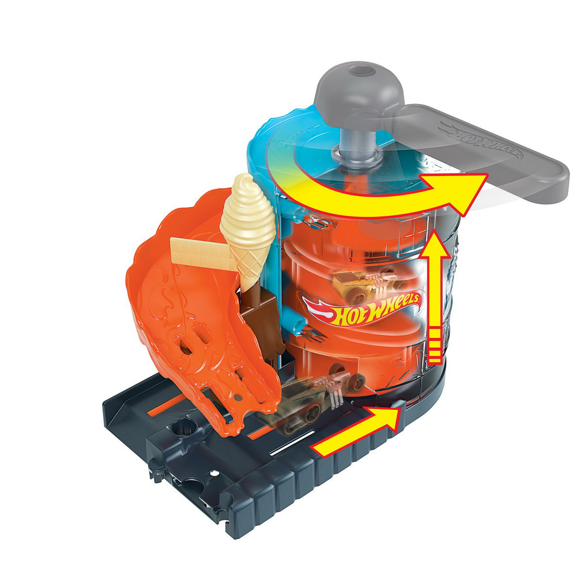 HOT WHEELS PISTA INGHETATEI CARE SE TOPESTE MASINUTA INCLUSA