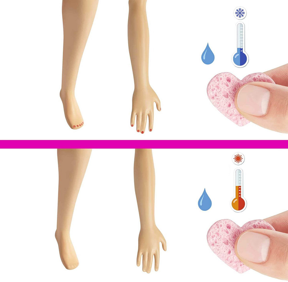 BARBIE SET CU PAPUSA LA SALONUL DE MANICHIURA