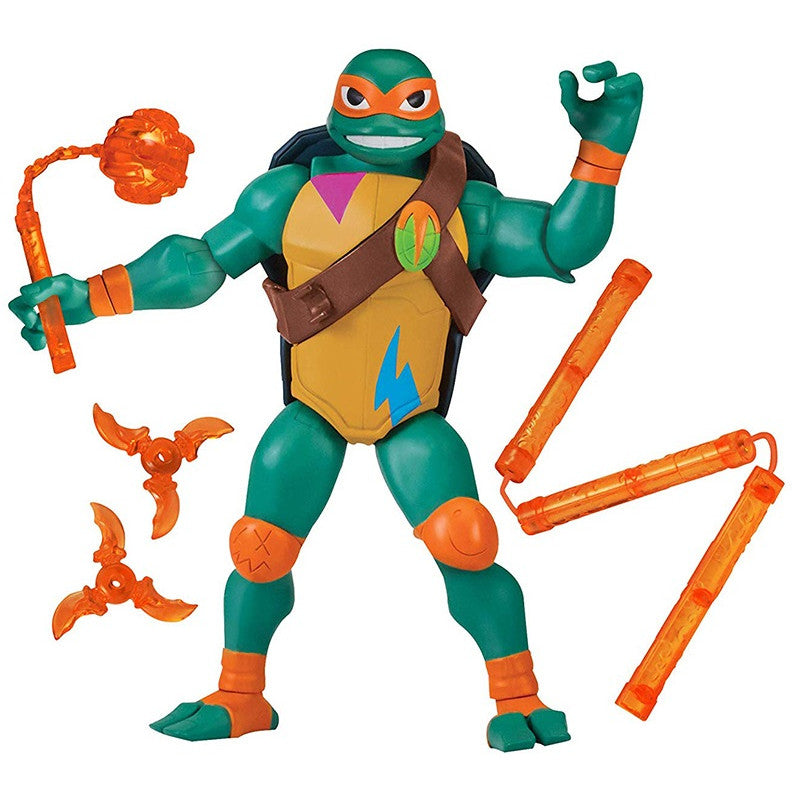 TESTOASELE NINJA FIGURINA MICHELANGELO GIGANT CU ACCESORII DE LUPTA