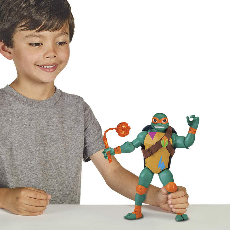 TESTOASELE NINJA FIGURINA MICHELANGELO GIGANT CU ACCESORII DE LUPTA