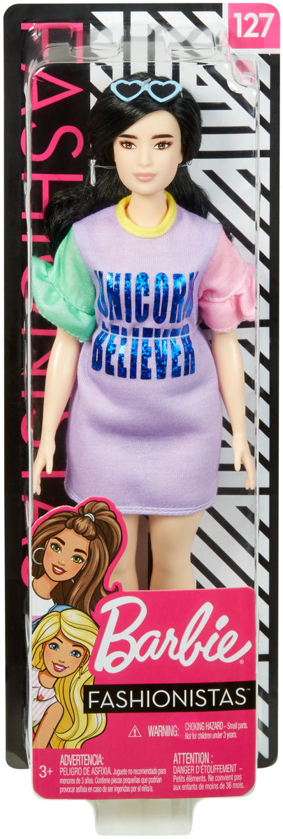 PAPUSA BARBIE FASHIONISTA CU ROCHITA UNICORN BELIEVER