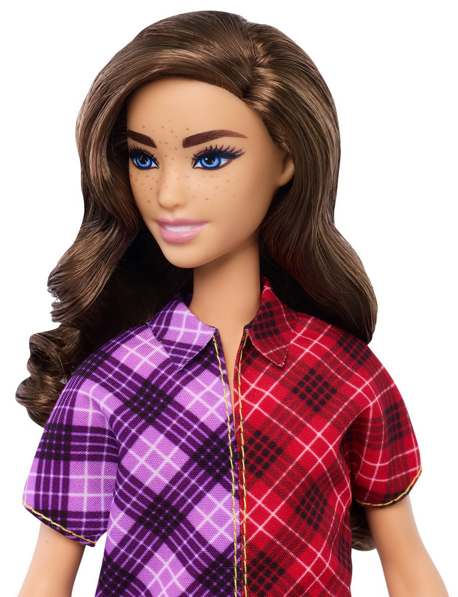 PAPUSA BARBIE FASHIONISTA CU ROCHITA MULTICOLORA