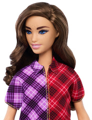 PAPUSA BARBIE FASHIONISTA CU ROCHITA MULTICOLORA