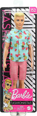 PAPUSA BAIAT FASHIONISTAS CU CAMASA SUMMER FRUIT DESIGN