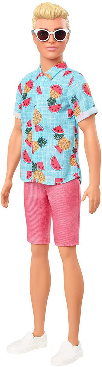 PAPUSA BAIAT FASHIONISTAS CU CAMASA SUMMER FRUIT DESIGN