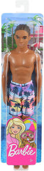 PAPUSA KEN AFROAMERICAN CU COSTUM DE BAIE MULTICOLOR