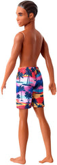 PAPUSA KEN AFROAMERICAN CU COSTUM DE BAIE MULTICOLOR
