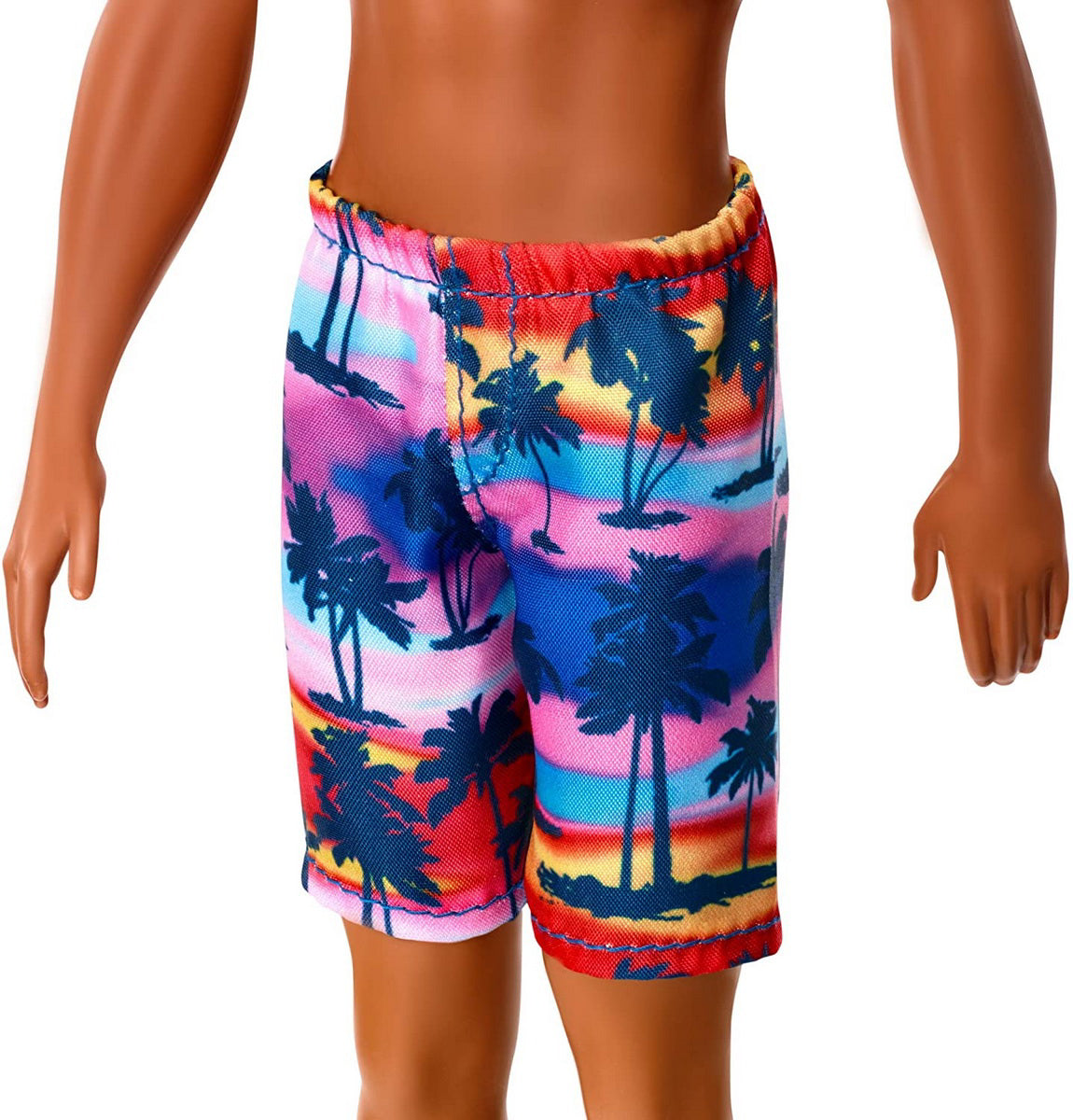 PAPUSA KEN AFROAMERICAN CU COSTUM DE BAIE MULTICOLOR