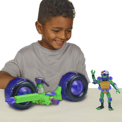 TESTOASELE NINJA VEHICUL CU FIGURINA DONATELLO