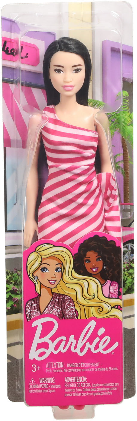 PAPUSA BARBIE TINUTE STRALUCITOARE BLONDA CU ROCHITA ROZ