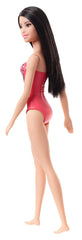 PAPUSA BARBIE BRUNETA CU COSTUM DE BAIE CU MODELE GEOMETRICE