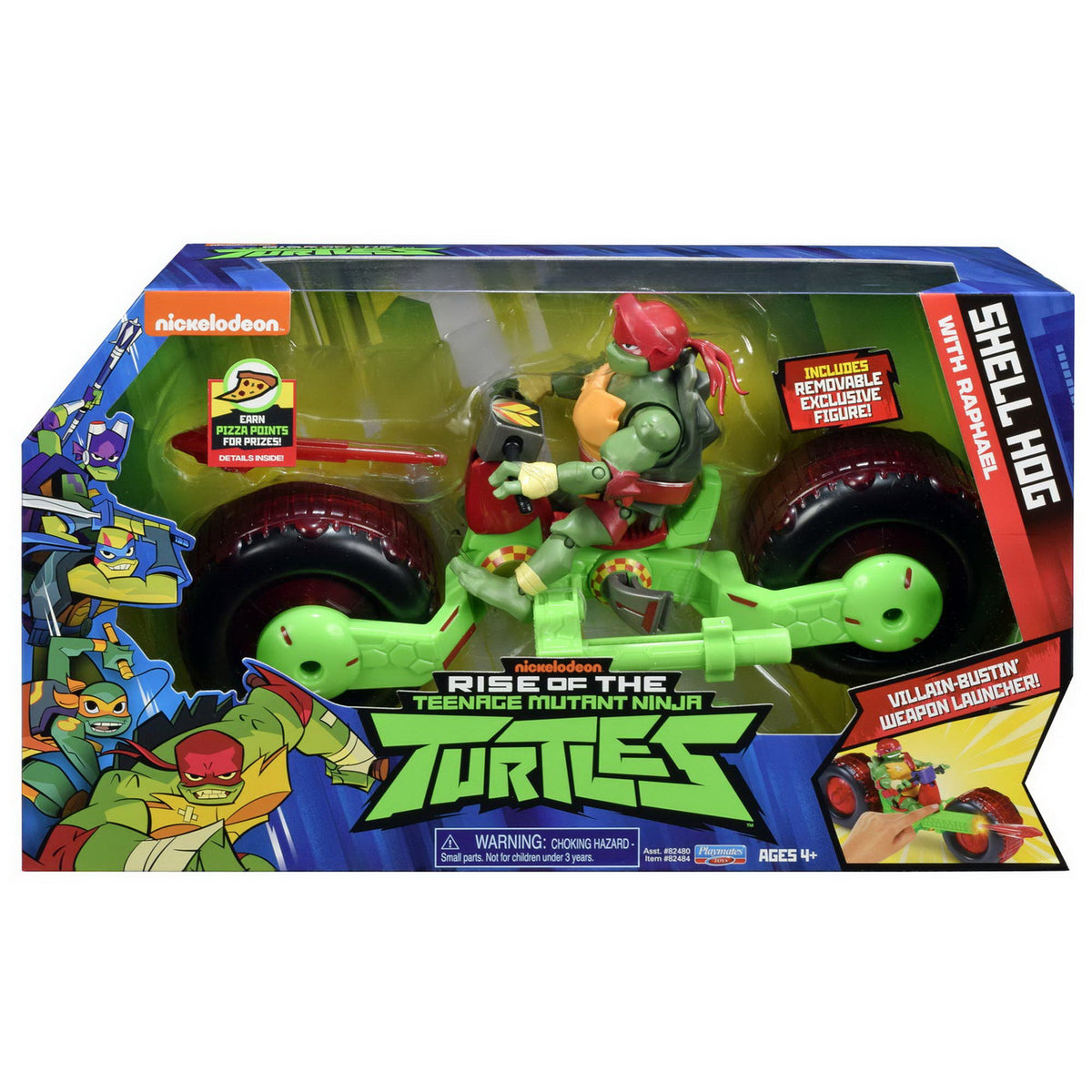 TESTOASELE NINJA VEHICUL CU FIGURINA RAPHAEL