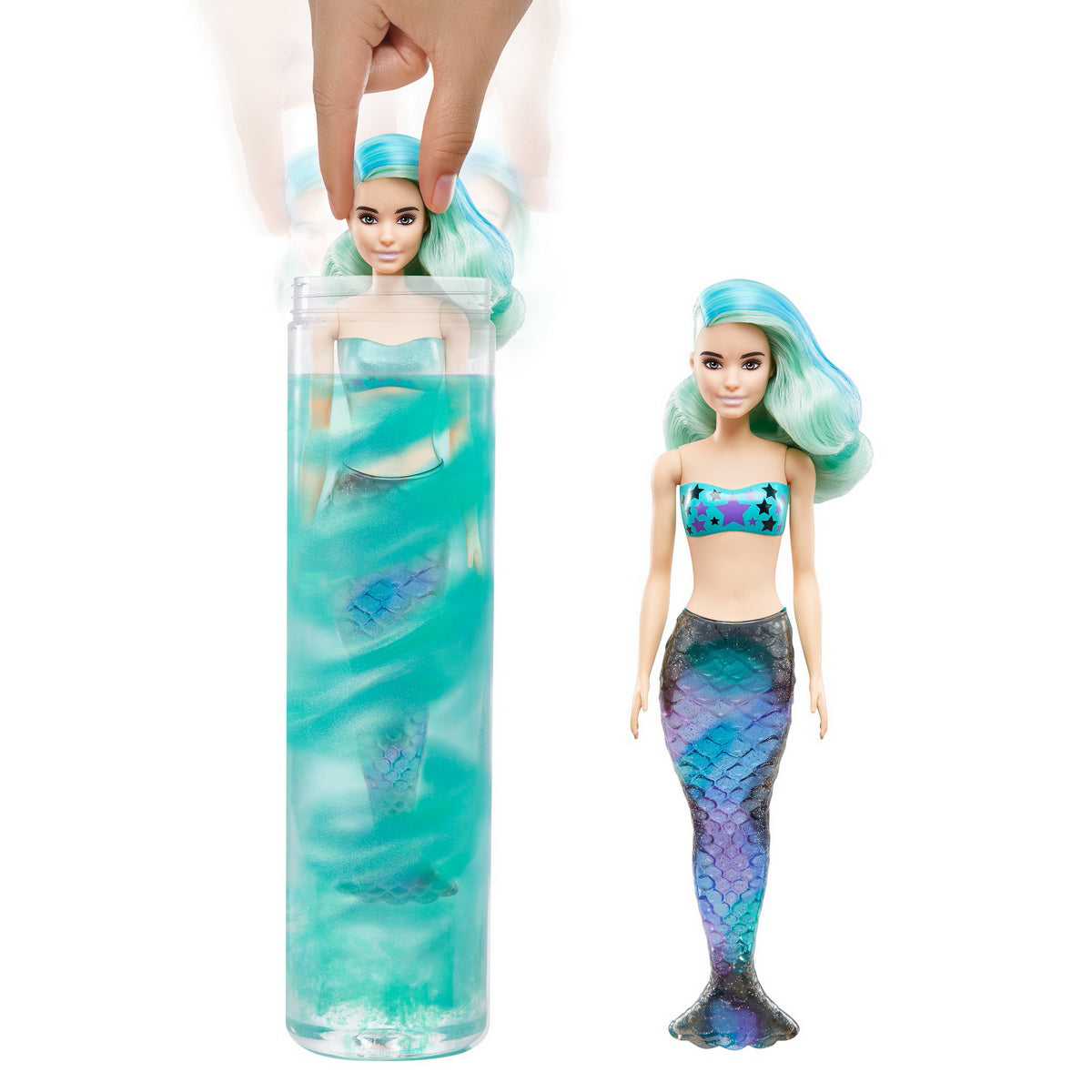 PAPUSA BARBIE DESCOPERA CULOAREA COLOR REVEAL SIRENELE
