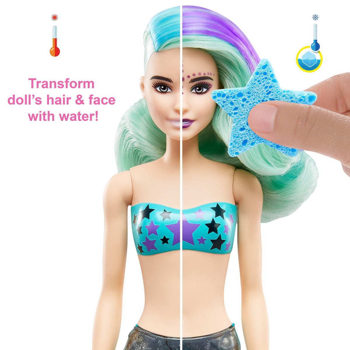 PAPUSA BARBIE DESCOPERA CULOAREA COLOR REVEAL SIRENELE